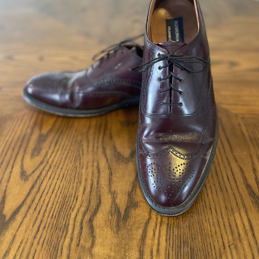 Bostonian Burgundy Leather Oxfords